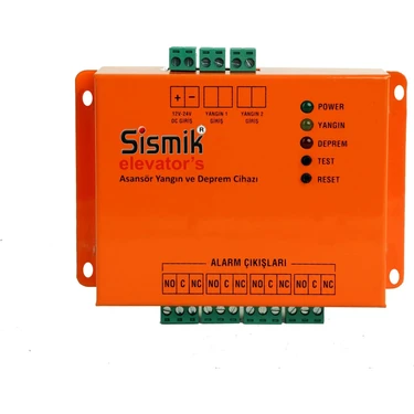 Sismik Elevator's Asansör Deprem Uyarı ve Yangın Alarm