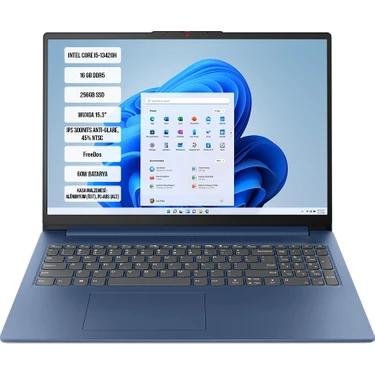 Lenovo Ideapad Slim 3 15IRH10 83K10062TR-04 Intel Core I5-13420H 16GB Ddr5 256GB SSD Wuxga 15.3"