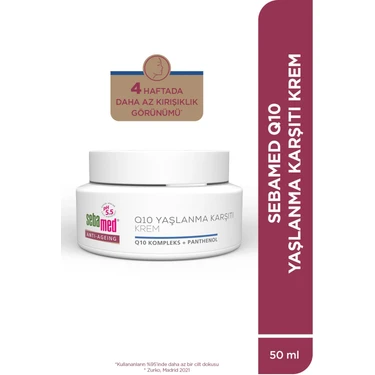 Sebamed Q10 Yaşlanma Karşıtı Krem 50 ml Normal Ciltler İçin Nemlendirici E Vitamini