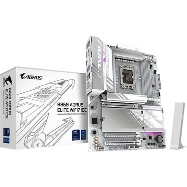 Gıgabyte B860 Aorus Elıte Wıfı7 Ice 9200 MHz DDR5  Atx LGA1851