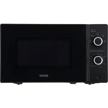 Vestel Md 20 Yms 20 lt Kapasite Mikrodalga Fırın 700 W Buz Çözme Fonksiyonu ile Siyah