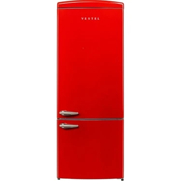 Vestel Retro NFK52211 Kırmızı 471 Lt No-Frost