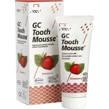 Gc Tooth Mousse 40 Gr Çilek Aromalı Koruyucu Diş Minesi Glütensiz ve Sağlıklı