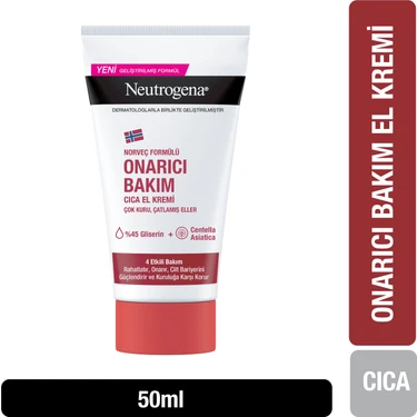 Neutrogena CICA El Kremi 50 ml Çok Kuru ve Çatlamış Eller İçin Yoğun