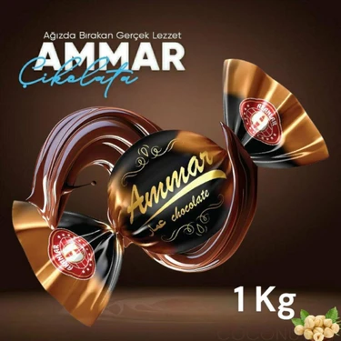 Bitter Kaplamalı Fındık Aromalı Bayramlık Ikramlık Ammar Çikolata 1