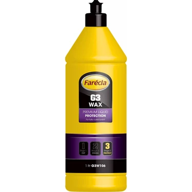 Farecla G3 Wax Likit Boya Koruma Cilası 1 Lt Tüm Araçların İç ve Dış Yüzeyleri İçin