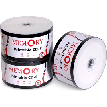 MEMORY Printable Cd-r 700mb 52x 80 Dk 50 Adet Cdm001 Fiyatı