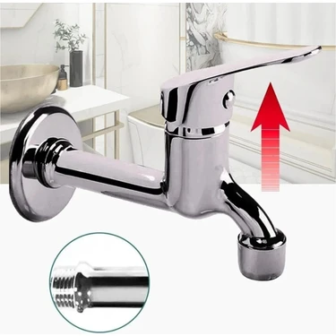 Aç Kapa Mix Lavabo Musluk Wc Lavabo Uzun