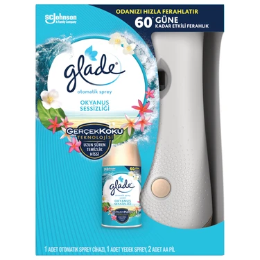 Glade Otomatik Sprey Koku Makinesi + Yedek Oda Kokusu 269 ml - Okyanus