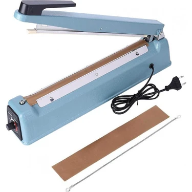 Koodmax Psf-200 - 20cm Poşet Ağzı Kapama Yapıştırma Makinası - Metal Gövde - Yedek Tel Ve