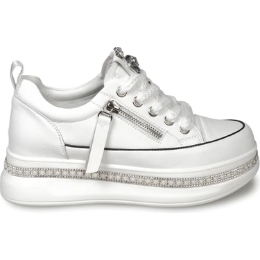 Zeytuk Beyaz Sneakers Deri Kadın Ayakkabı Fiyatı