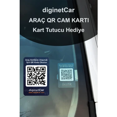 Karekod Araç Cam Kartı Qr Kod Kimlik - Araç Numaratörü - Qr Fiyatı