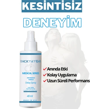 Dicktator Med Series Blue Med Uzun Deneyim Spreyi – Kokusuz, Hızlı Emilim, Güçlü ve Etkili - Ekstra