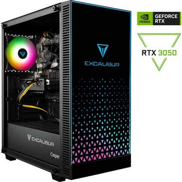 Casper Excalibur E65L.144F-BV50X-0FC Intel Core i5-14400F 16GB DDR5 RAM 480GB NVME SSD NVIDIA