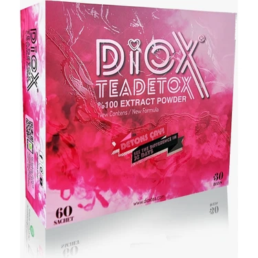 Meri Detoks Diox 60'lı Bitkisel Detox Tea 1 Aylık Kullanım İçin Zengin İçerik ve Sağlıklı