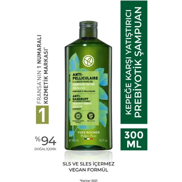 Yves Rocher Yatıştırıcı Prebiyotik Şampuan-Kepeğe Karşı/Anti Pelliculaire-SLS,SLES