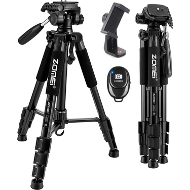 Zomei Q111 Profesyonel Alüminyum Tripod 5 kg Taşıma
