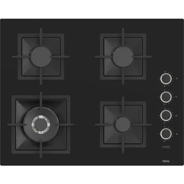 Ferre SC405-WFA Flameart Siyah Bğz. Döküm Izg. 65 cm Cam