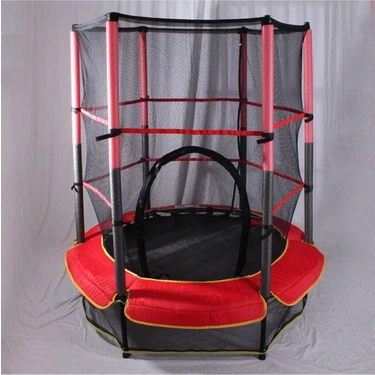 CK Spor Fileli Çocuk Trambolini 140 cm Güvenlik Filesi ile Eğlenceli Oyun