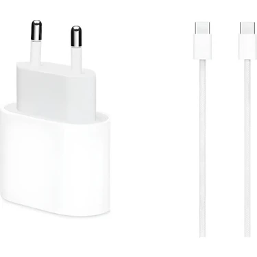 Nexvion 20W Apple Iphone 15 - 16 - Pro - Pro Max Type-C To Type-C Hızlı Şarj Aleti Seti Kablo ve