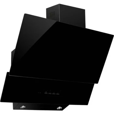 Alveus Mod 3000 60 cm Siyah Cam Davlumbaz Duvar Tipi LED Aydınlatma ve Alüminyum