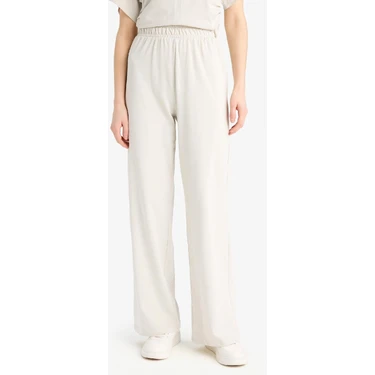 DeFacto %100 Pamuk Wide Leg Basic Geniş Paça Premium Pantolon