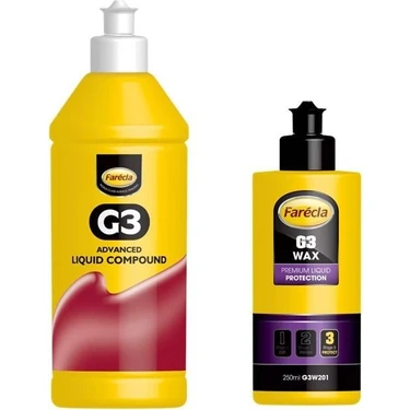 Farecla G3 Sıvı Pasta 500ML + Farecla G3 Wax Cila 250 ml
