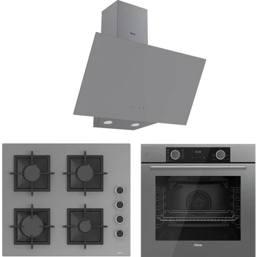 Ferre Fryart Sc Serisi Gri 3'lü Ankastre Set ( XE63CPR-SC208-D079
