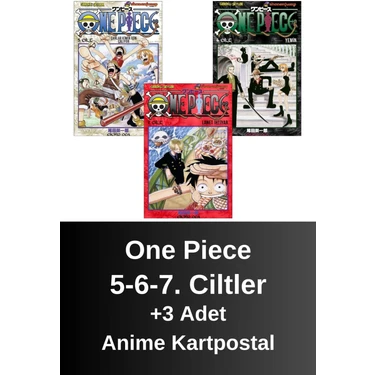 ONE PIECE  6冊セット Gerekli Şeyler Yayıncılık One Piece 6 Cilt Türkçe Manga Set (1-2-3