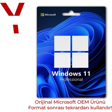 Windows 11 Pro 2025 Dijital Lisans - Oem Aktarılabilir - Kurulum