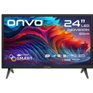 Onvo 24OVF6001H 24" 60 Ekran Uydu Alıcılı HD Ready Smart LED TV ( 12 Volt