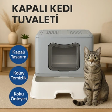Yıldızhane Xxl Çift Filtreli  Katlanabilir Kedi