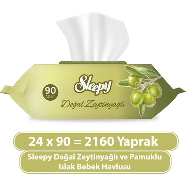 Sleepy Zeytinyağlı Islak Havlu 24 x 90 - 2160