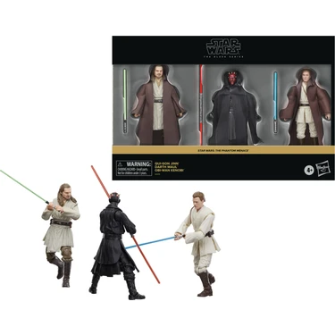 Star Wars Episode I フィギュア 4個セット Star Wars Black Series Qui-Gon Jinn, Darth Maul, Obi-Wan Fiyatı