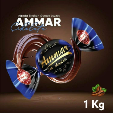 Bitter Kaplamalı Bitter Iç Dolgulu Türk Kahveli  Bayramlık Ikramlık Ammar Çikolata 1