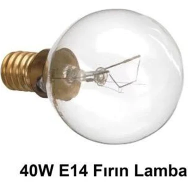 Bosch Profilo 40 Watt Fırın Içi Lamba E14 Şeffaf Akkor Lamba Yedek Parça &