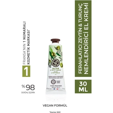 Yves Rocher El Kremi- Nemlendirici Besleyici Ferahlatıcı Zeytin Turunç - 