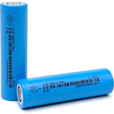 Eve 18650 3.7V (Volt) 2550 Mah 26V Lityum Şarj Edilebilir Fiyatı