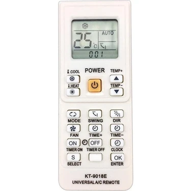 Turn KT-9018E Akıllı Klima Kumandası 12492 Tüm Markalarla Uyumlu Universal