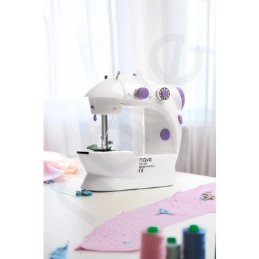 Nave CS-101 Mini Dikiş Makinesi Manuel Kullanım İçin Fonksiyonel Ön Masa ve İki Hız