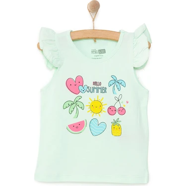 Hellobaby Basic Kız Meyve Baskılı Atlet T-Shirt Kız