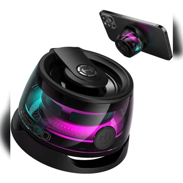 Azurtech G200 Mıknatıslı Bluetooth Hoparlör 5W Mini RGB Android Telefon Standı