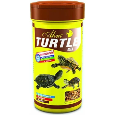 Ahm Turtle Mix 250 ml Sürüngen Sağlığı İçin Dengeli Beslenme Türkiye Menşeli Doğal