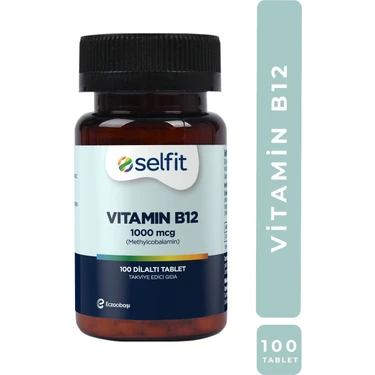 Selfit Vitamin B12 1000 mcg 100 Dilaltı Tablet - B12