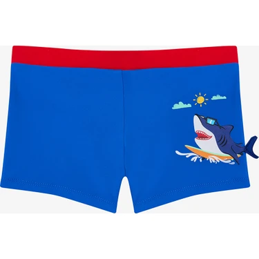 Saks Mavi Erkek Çocuk Speedy Shark Boxer