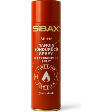SB112 Yangın Söndürücü Sprey 600 ml Cilde Zararsız Çevre Dostu Yangın