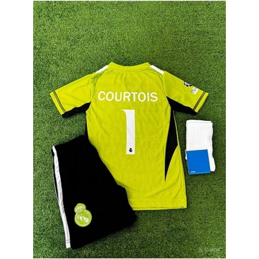 Alaturka Mix Real. Madrid. Thibaut Courtois 1 Özel Tasarım Çocuk Kaleci Forması 3 Lü