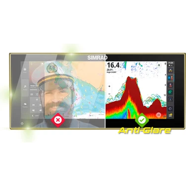 Simrad Nsx Ultrawıde 3015uw 15 Inch Chartplotter Fishfinder - Ipg Anti-Glare Yansıma Önleyici Mat