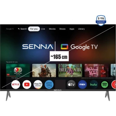 Senna 65UQ9500F  65" 165 Ekran Uydu Alıcılı 4K Ultra HD Google Smart QLED