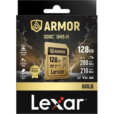 Lexar Armor 128GB Sd Hafıza Kartı 280/210MB V60 Fiyatı